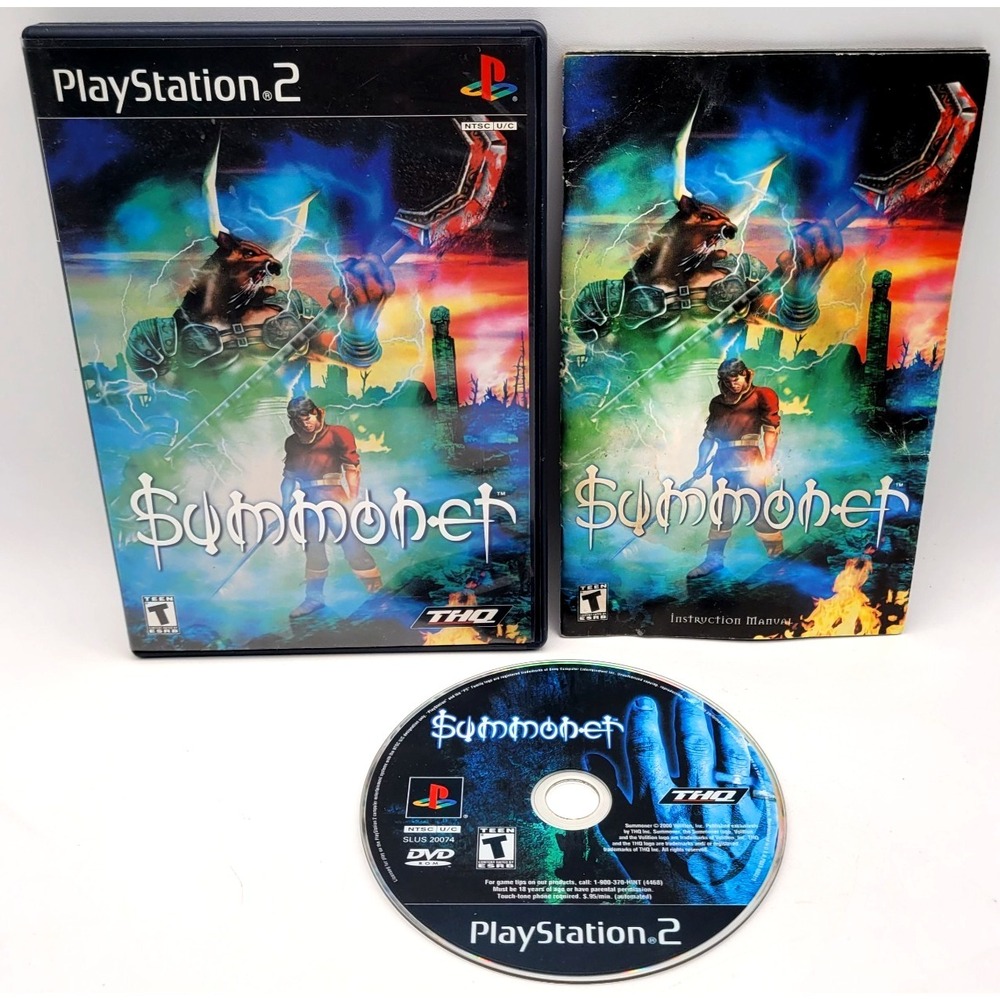 Summoner (Sony PlayStation 2, PS2, 2000) CIB COMPLETE IN BOX